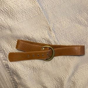Brown leather belt